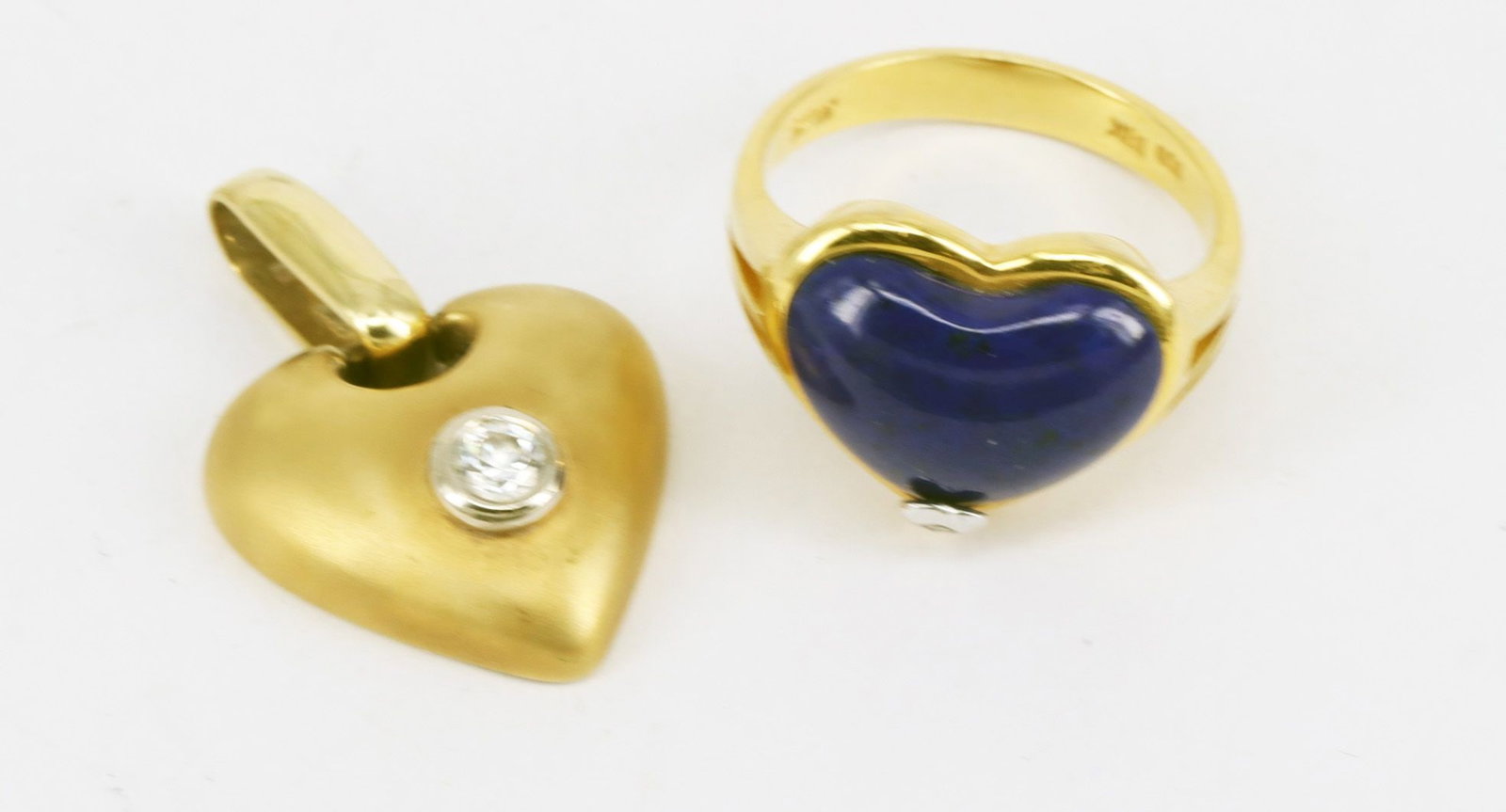 2 Hearts: Ring, 14k gold, 5.5 g. - 2