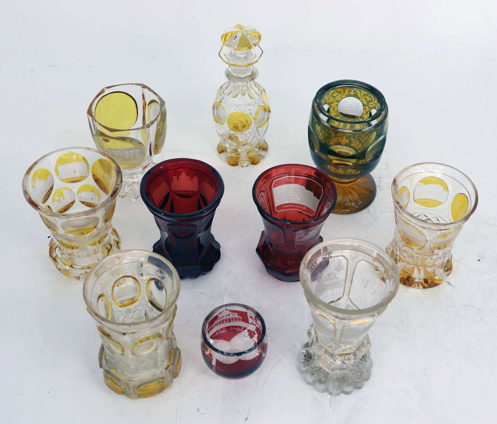 Bath glasses and Ranft cups, also known as friendship - 9