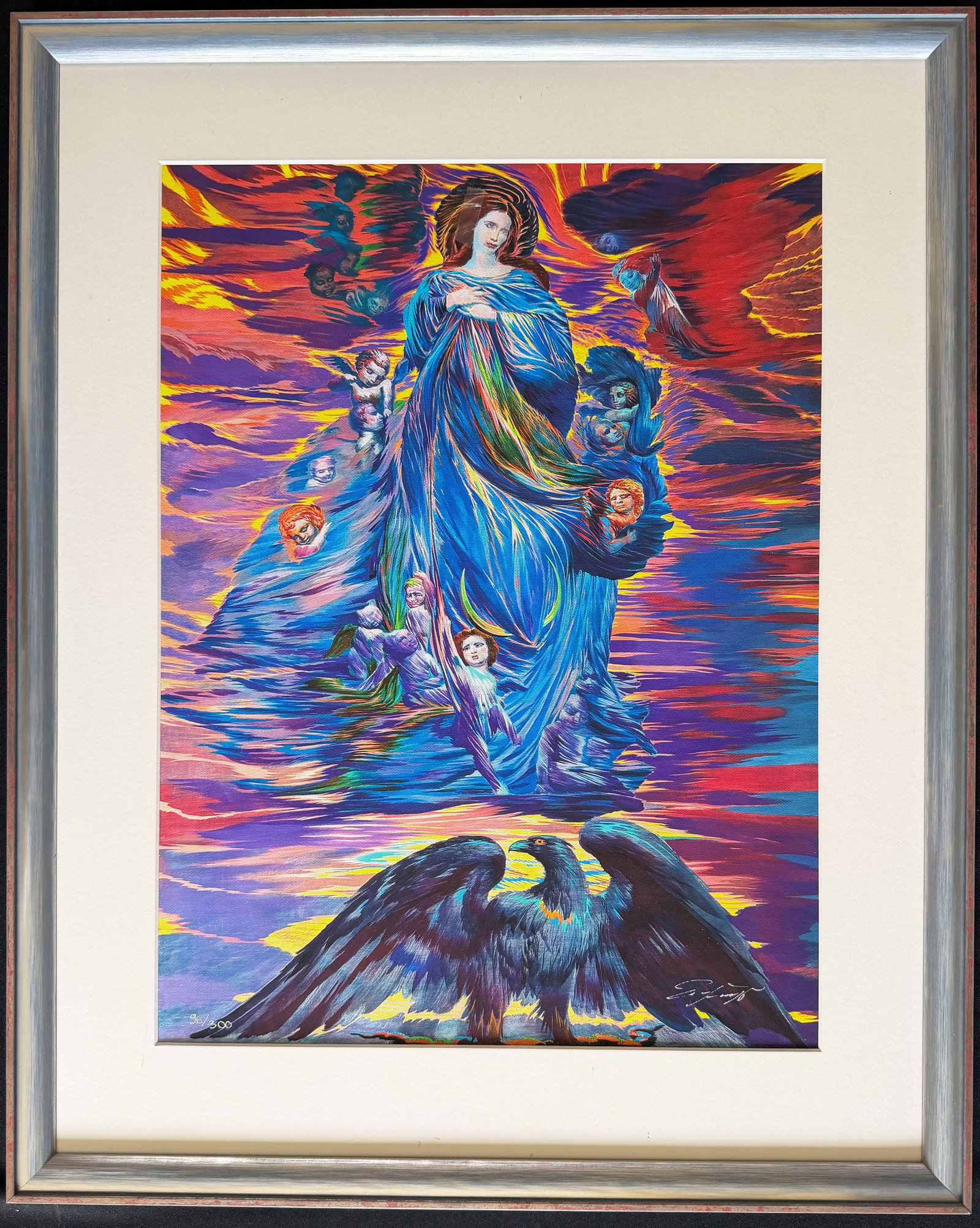 2 prints by Ernst Fuchs: Nude in a Landscape - 9