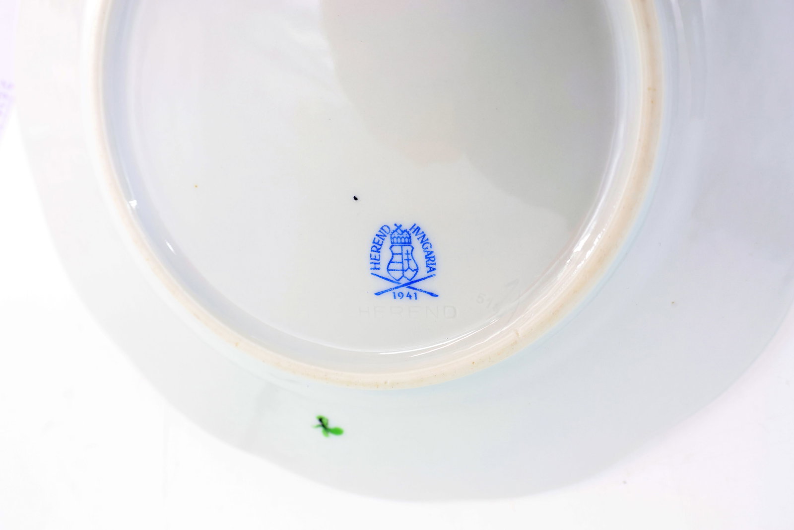 Herend, 6 cake plates and king cake plate, marked - 3