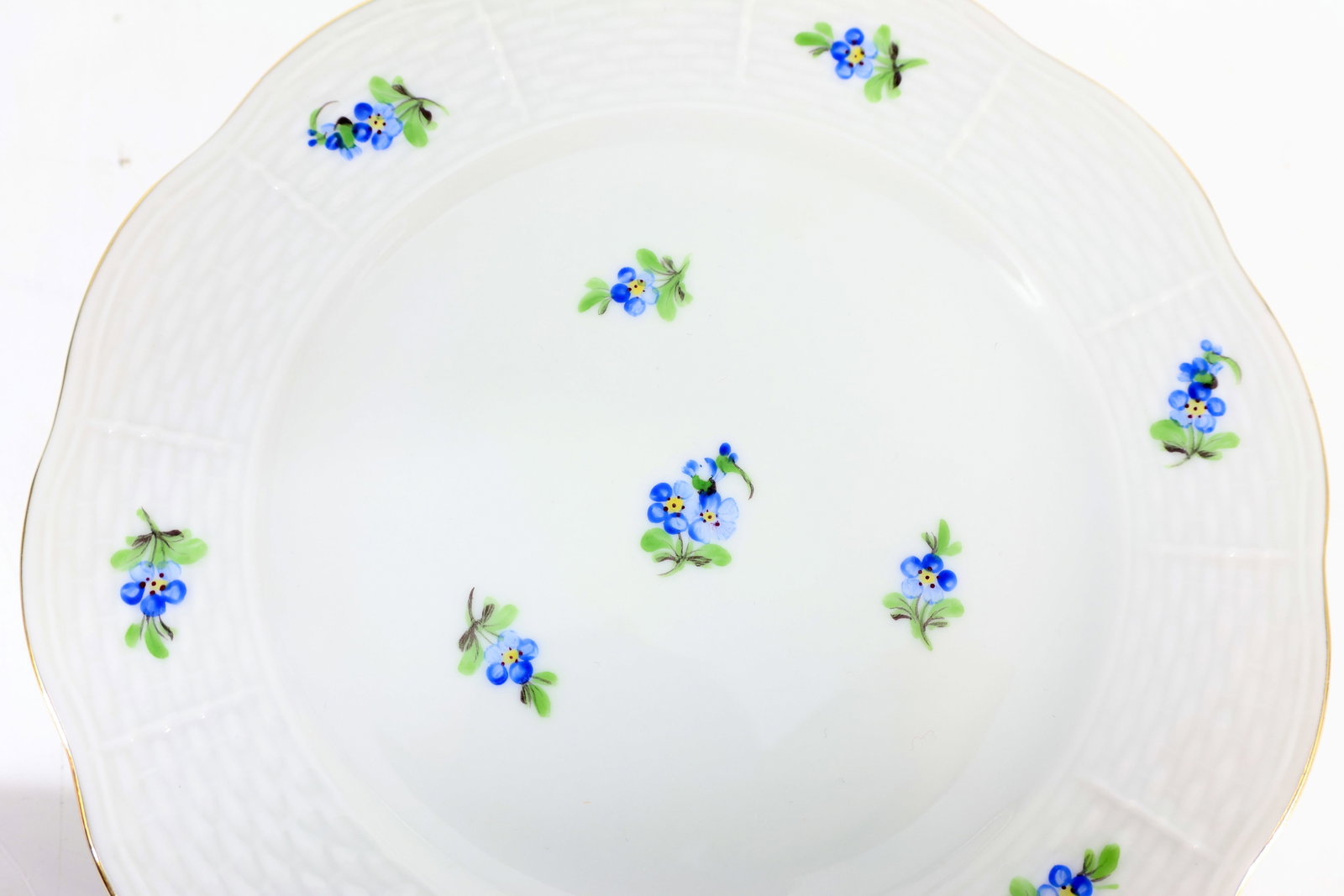 Herend, 6 cake plates and king cake plate, marked - 4