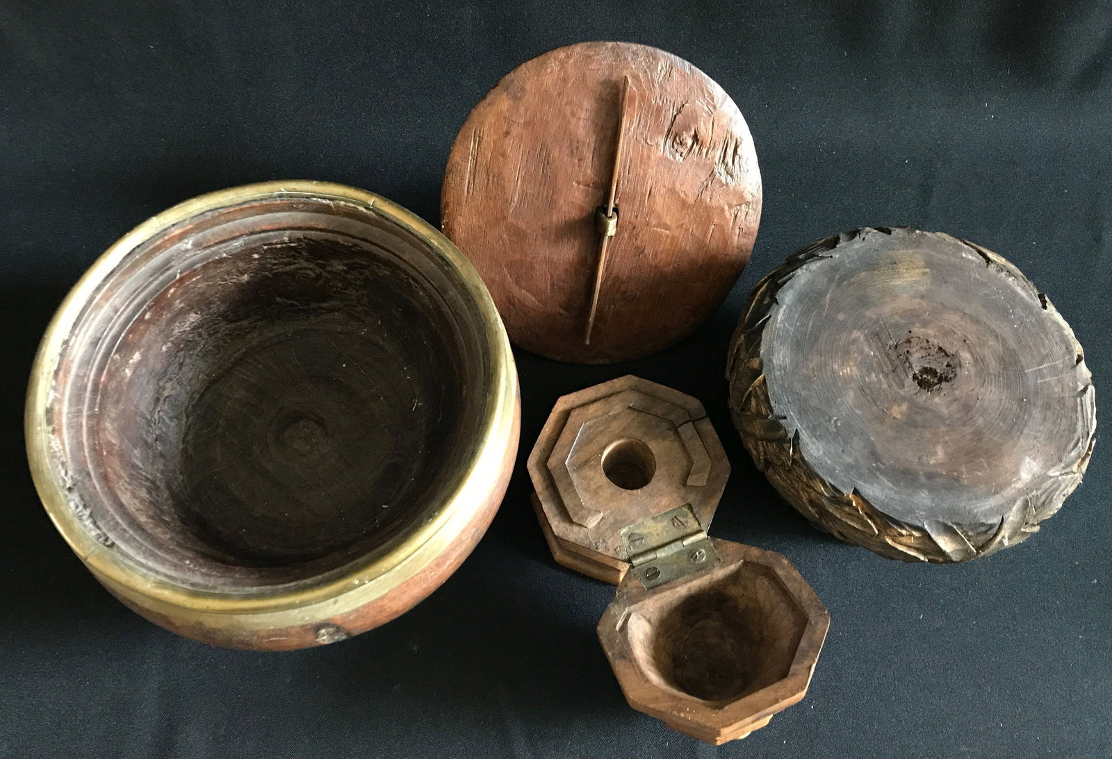 A set of round lidded boxes and small bowls - 2