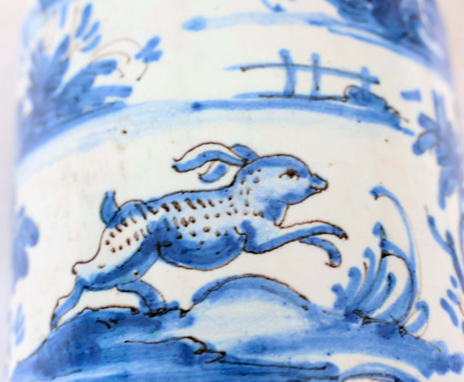 Two Italian earthenware vessels. - 5