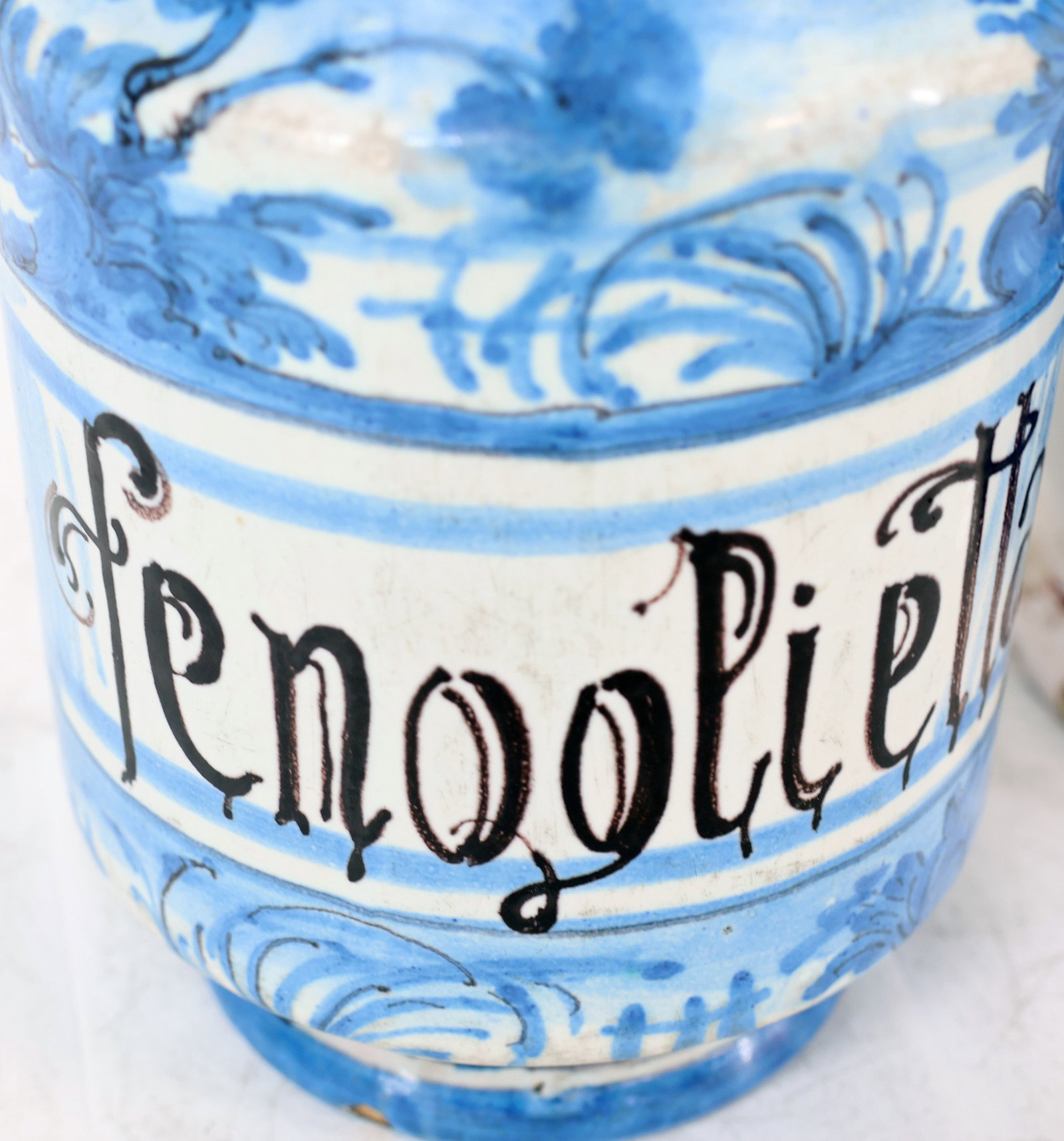Two Italian earthenware vessels. - 6