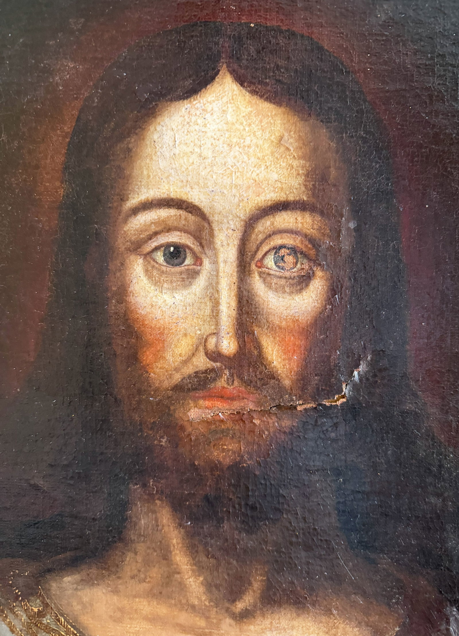 Unknown artist, 17th/18th century, portrait of Jesus, - 4
