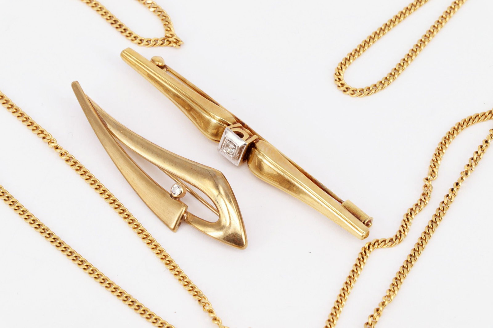 Various items of jewellery, gold, signs of wear - 3