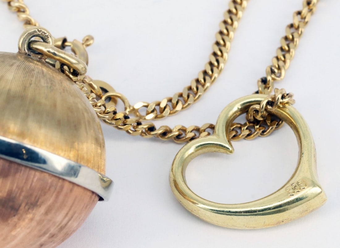 Various items of jewellery, gold, signs of wear - 4