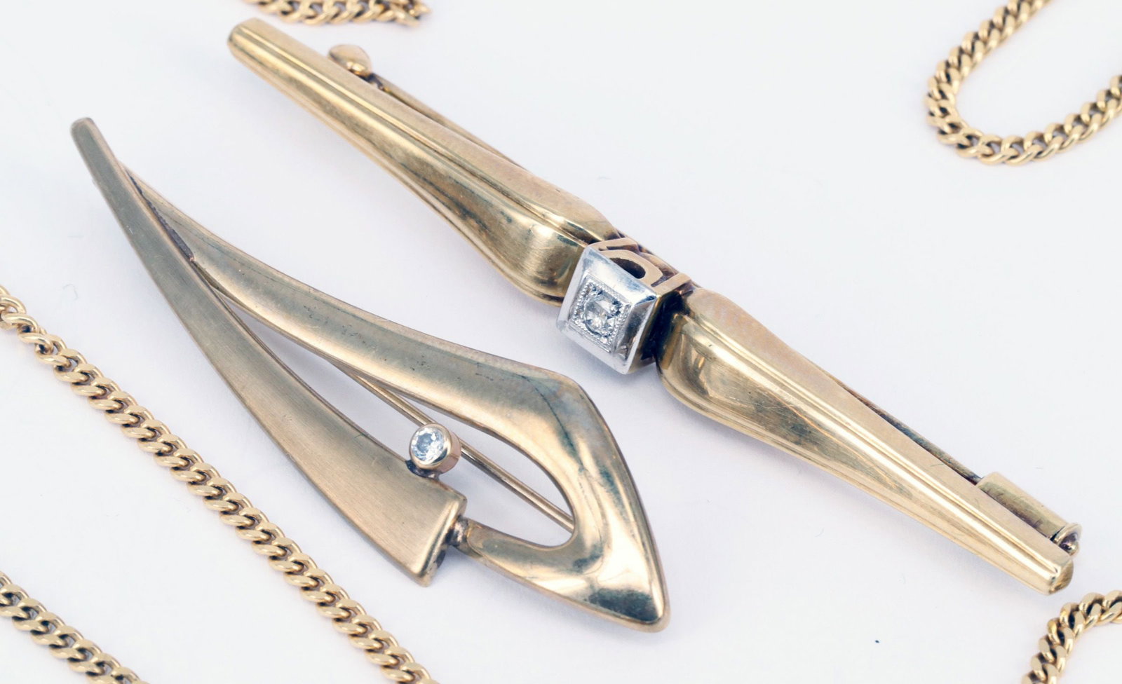 Various items of jewellery, gold, signs of wear - 8