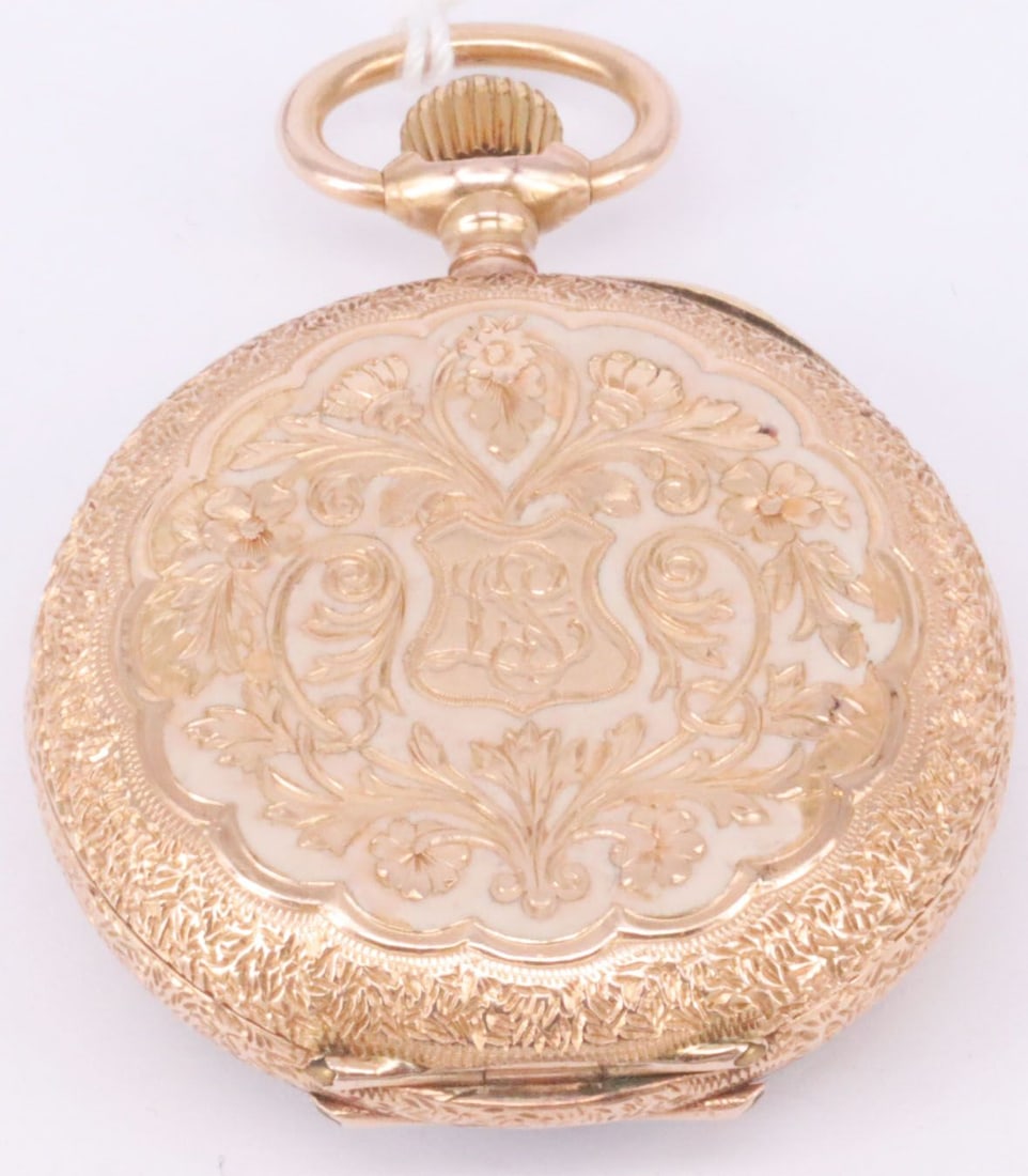 Formal watch or ladies' pocket watch, 585 rose gold, - 2