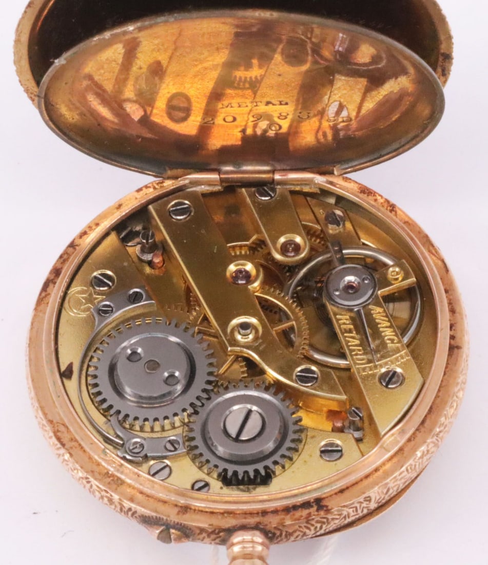 Formal watch or ladies' pocket watch, 585 rose gold, - 4