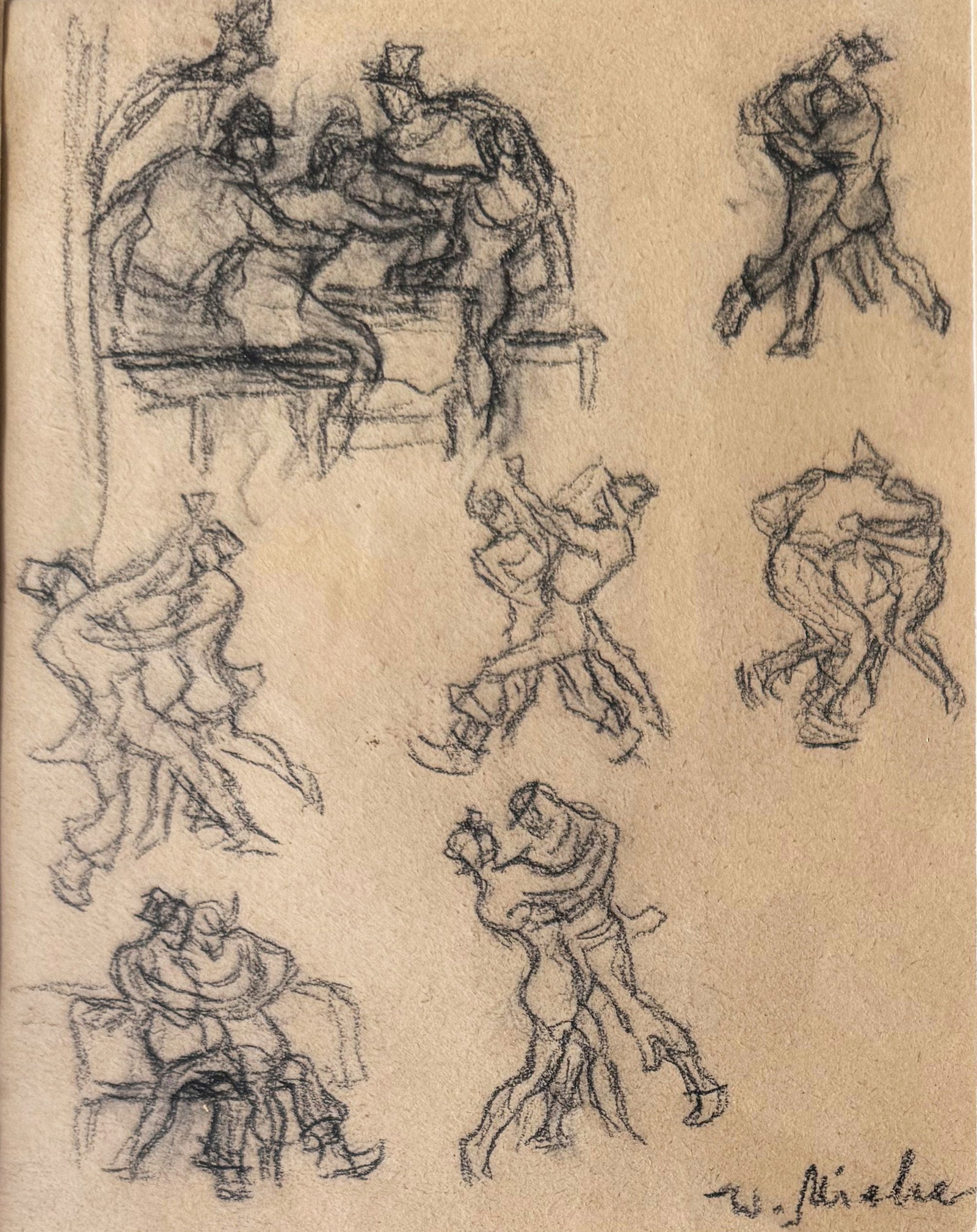 Walter MIEHE (1883–1972), 2 drawings: - 3
