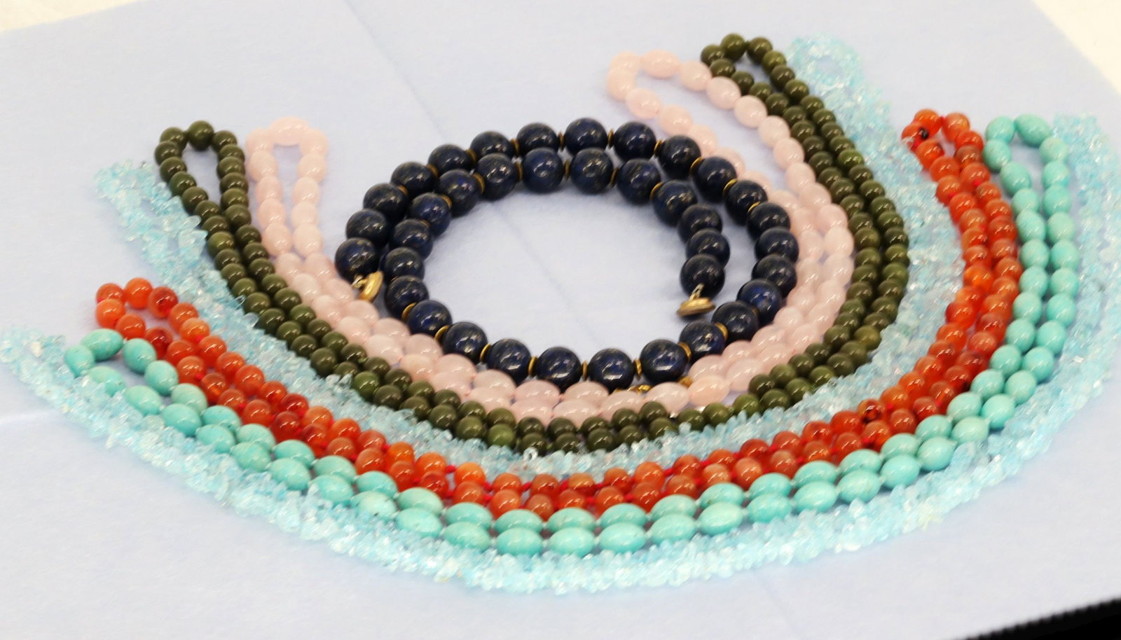 Assortment of various necklaces, - 3