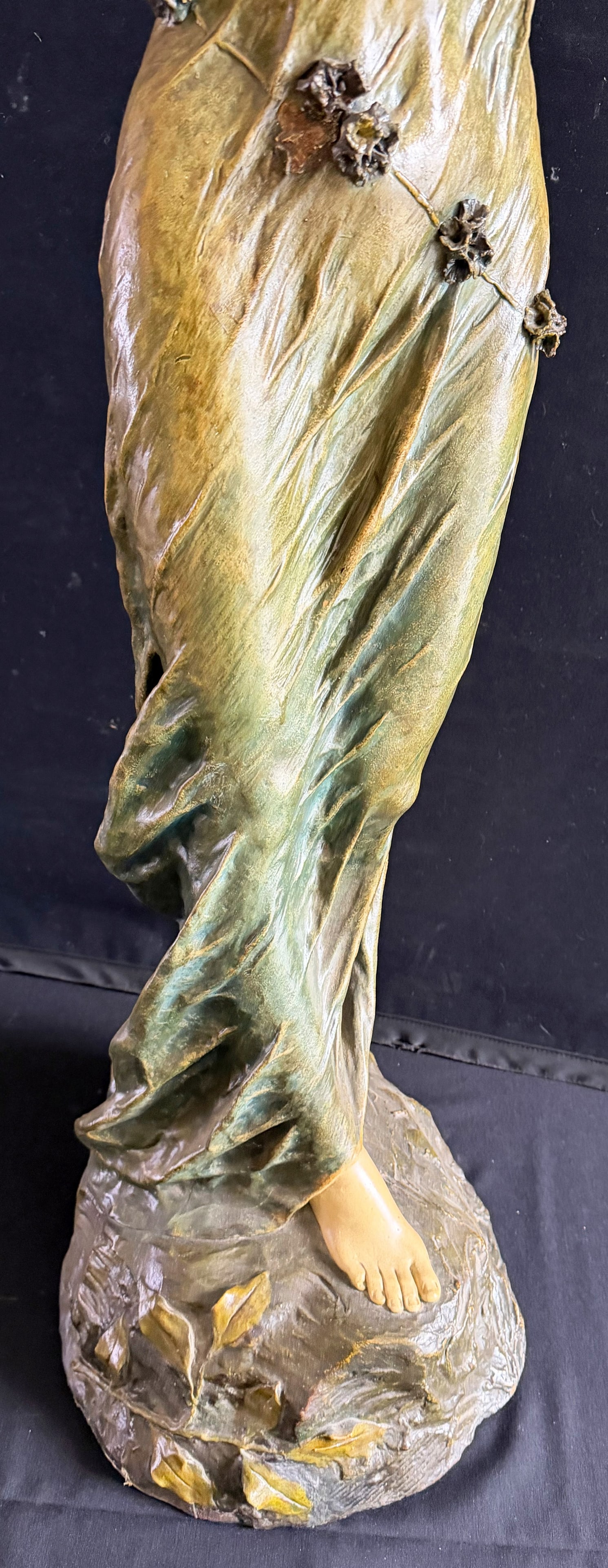 Art Nouveau, Young Woman in a Flowing Dress, - 2
