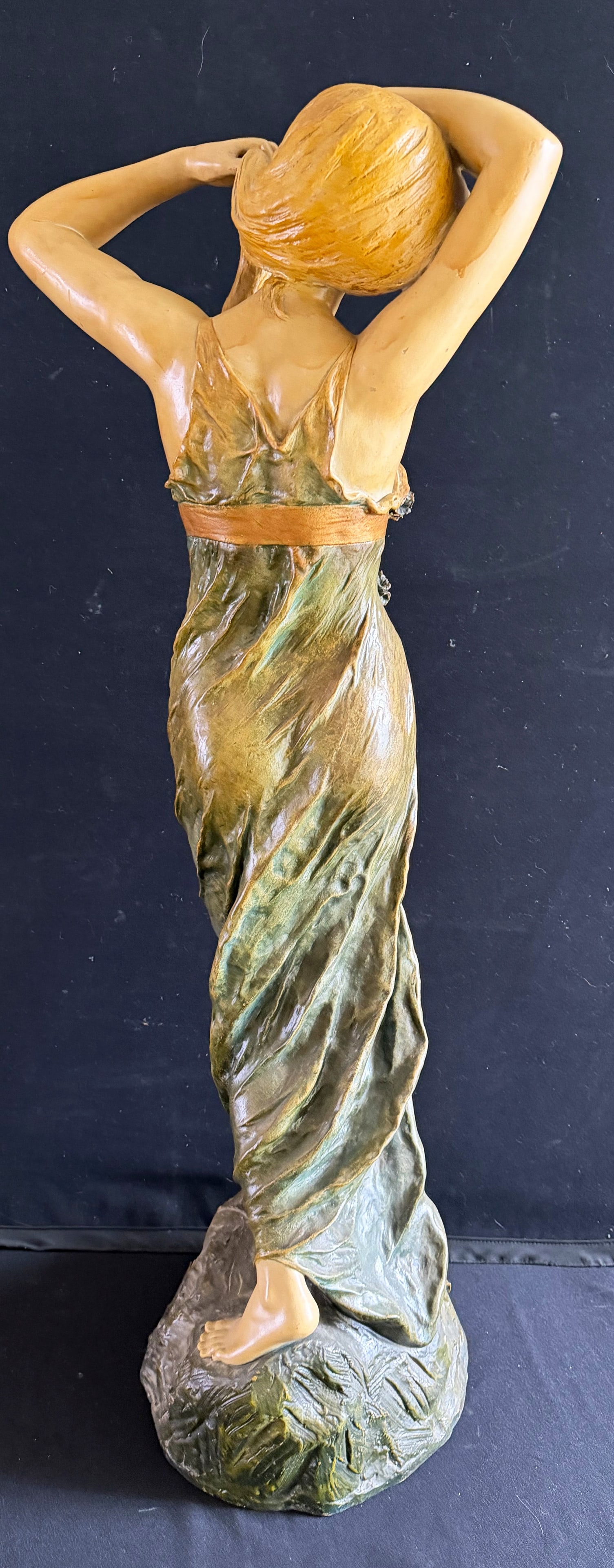 Art Nouveau, Young Woman in a Flowing Dress, - 4