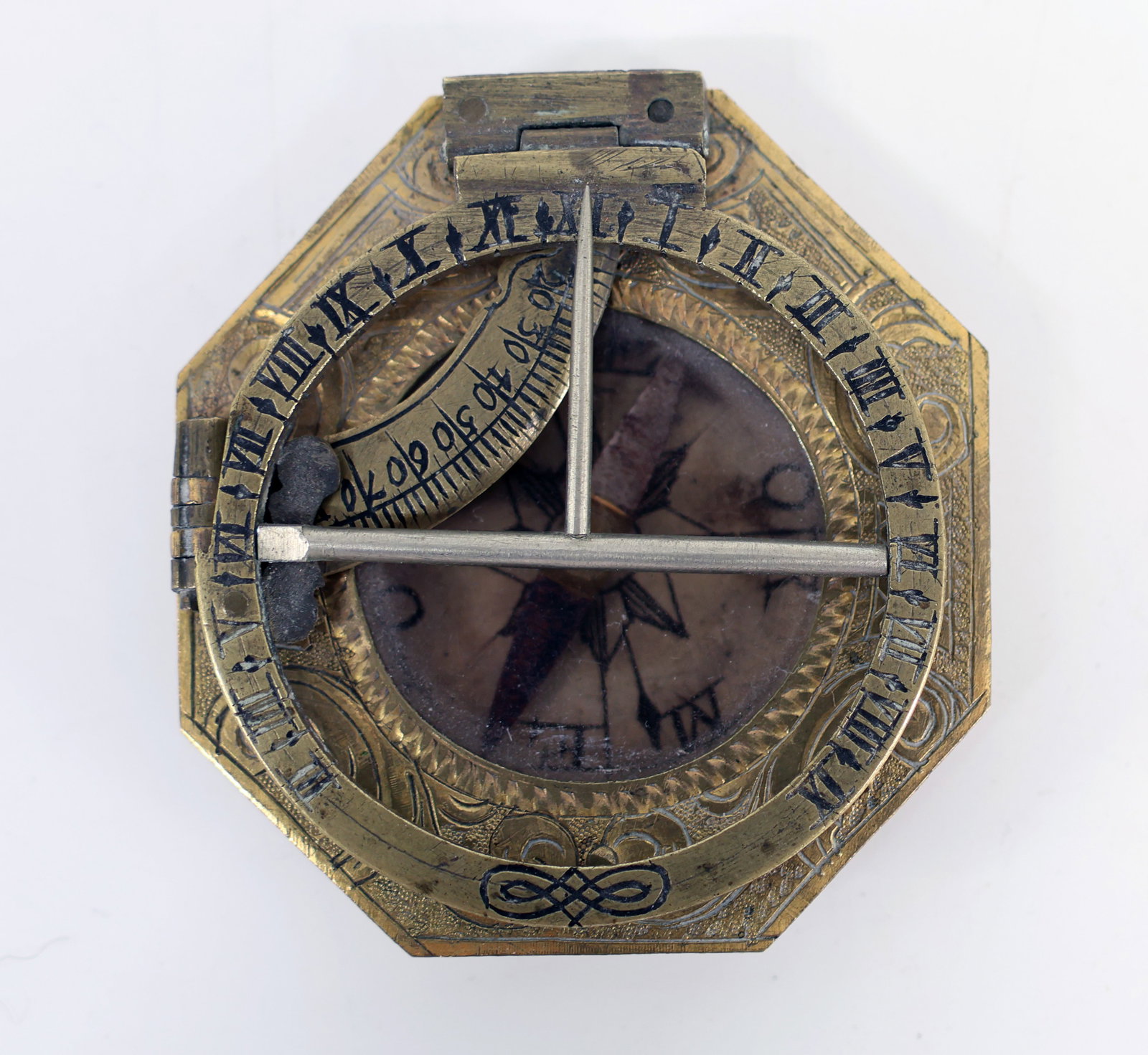 Collection of historical travel sundials, compasses - 5