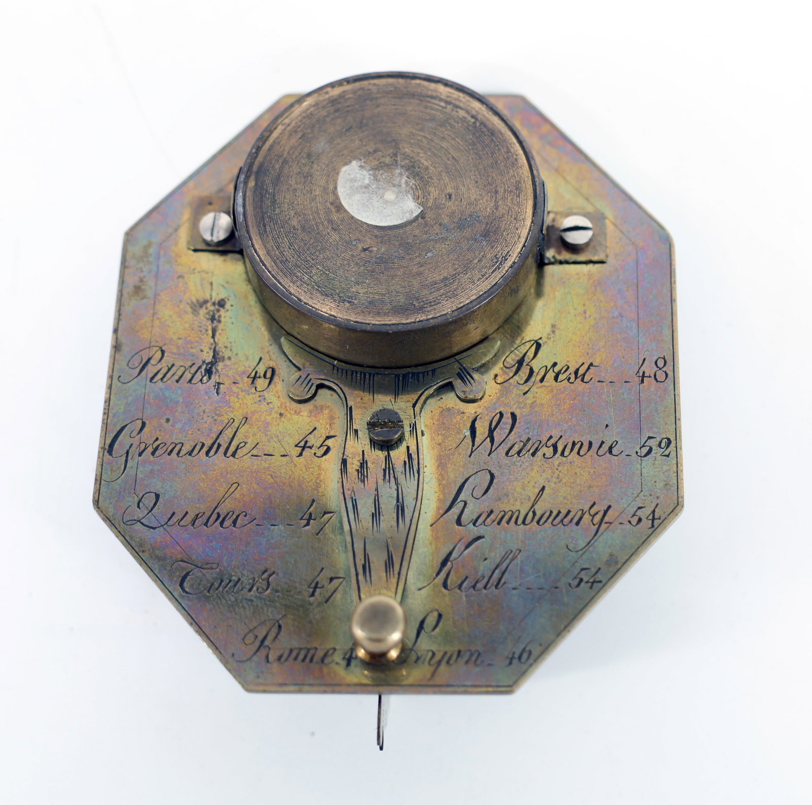 Collection of historical travel sundials, compasses - 8