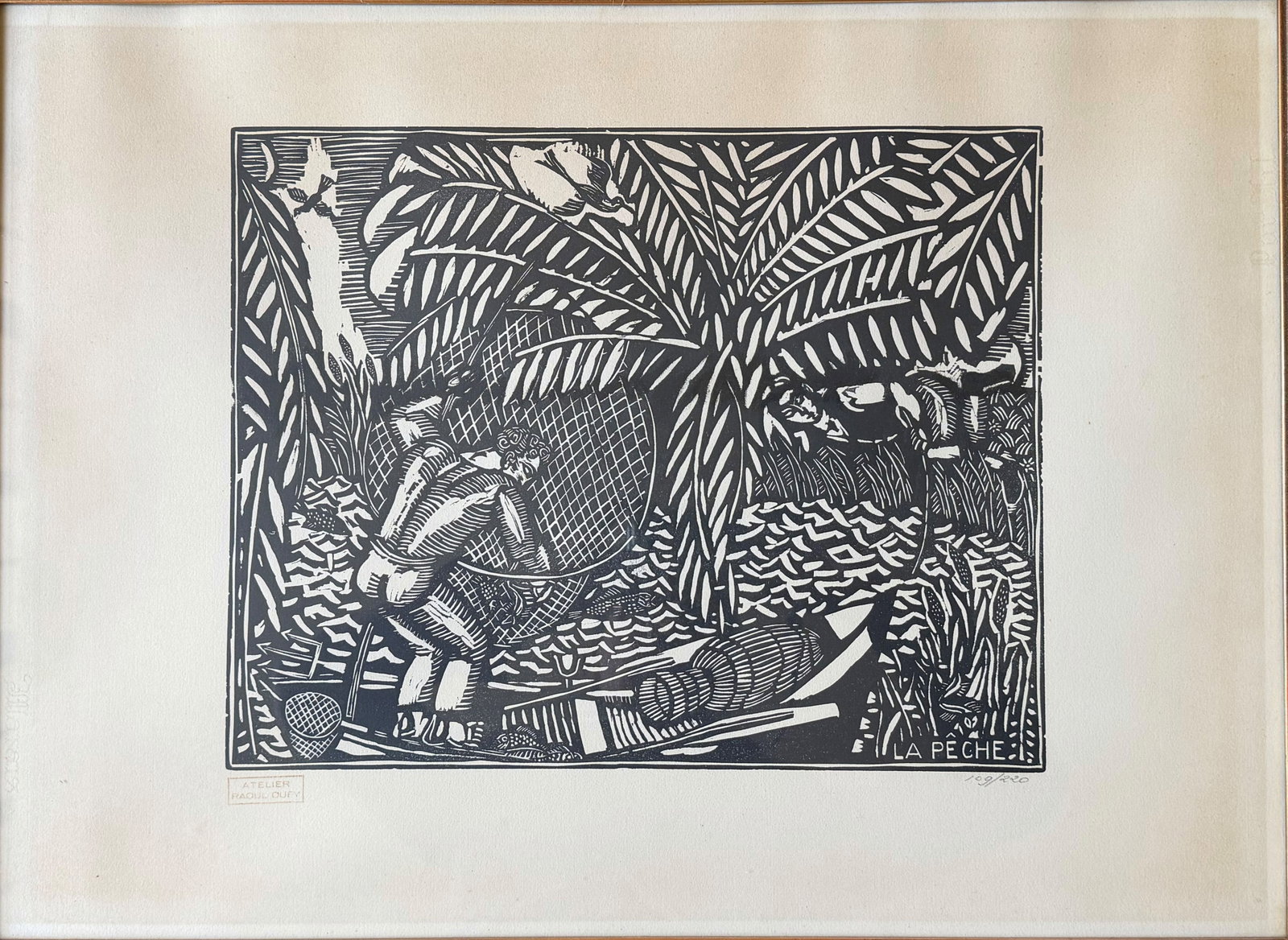 Raoul DUFY (1877–1953), La Pêche, woodcut, - 2