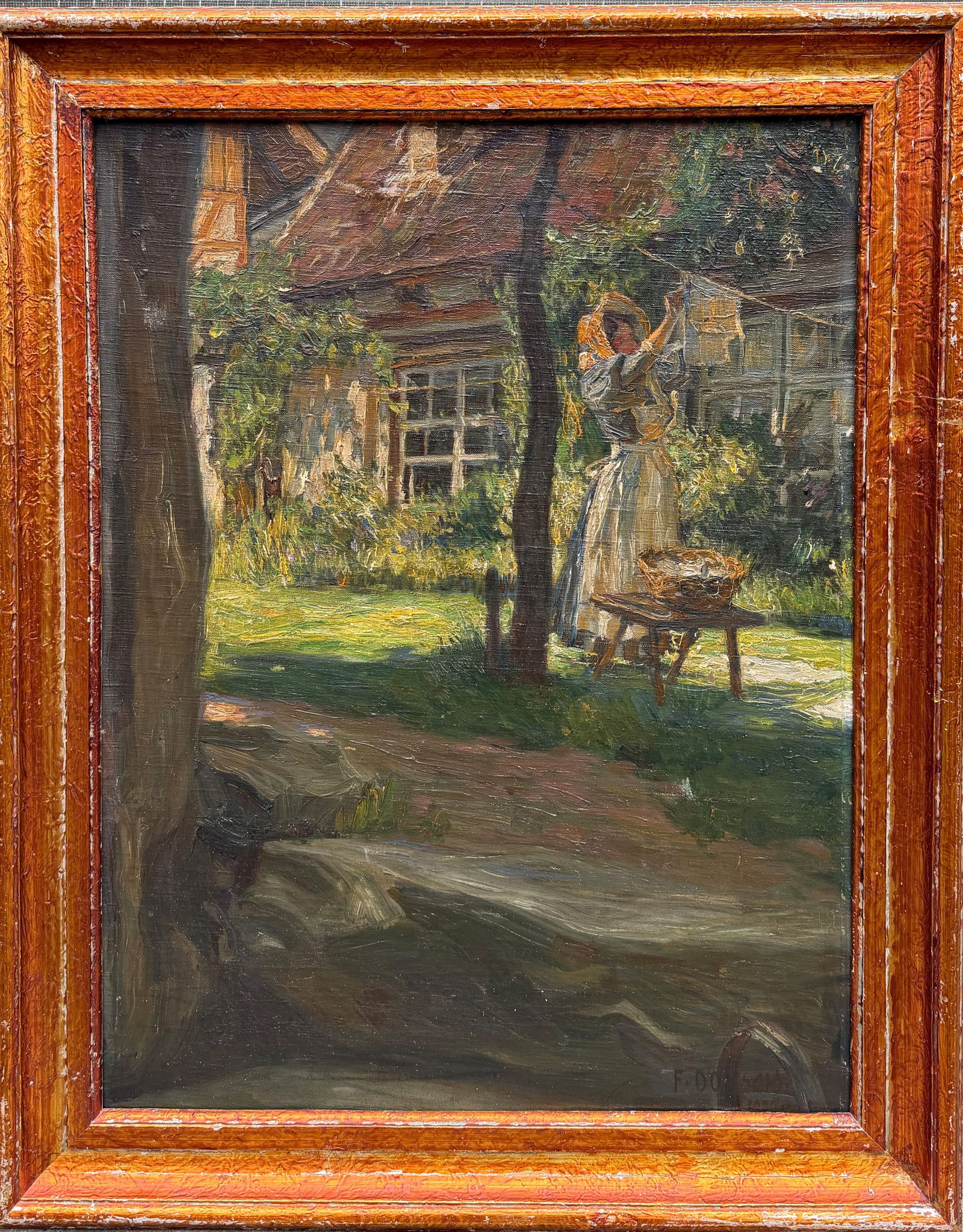 Ferdinand DORSCH, Woman Doing Laundry - 4