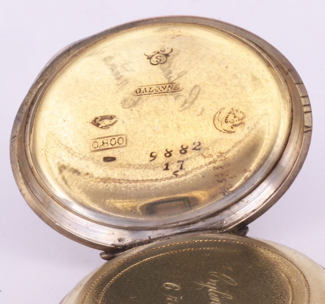 18 pocket watches, tailcoat watches, 2 in 14 ct gold - 11