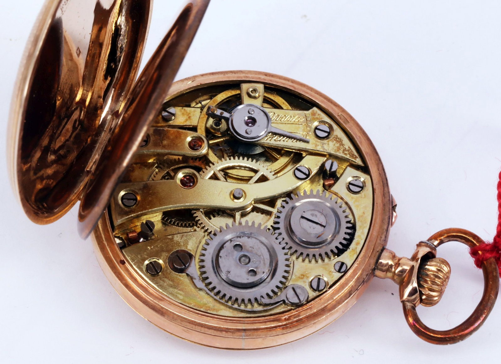 18 pocket watches, tailcoat watches, 2 in 14 ct gold - 12