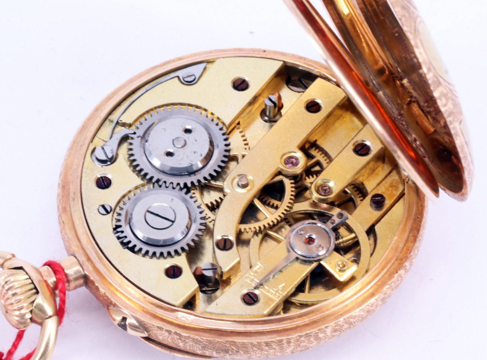 18 pocket watches, tailcoat watches, 2 in 14 ct gold - 5