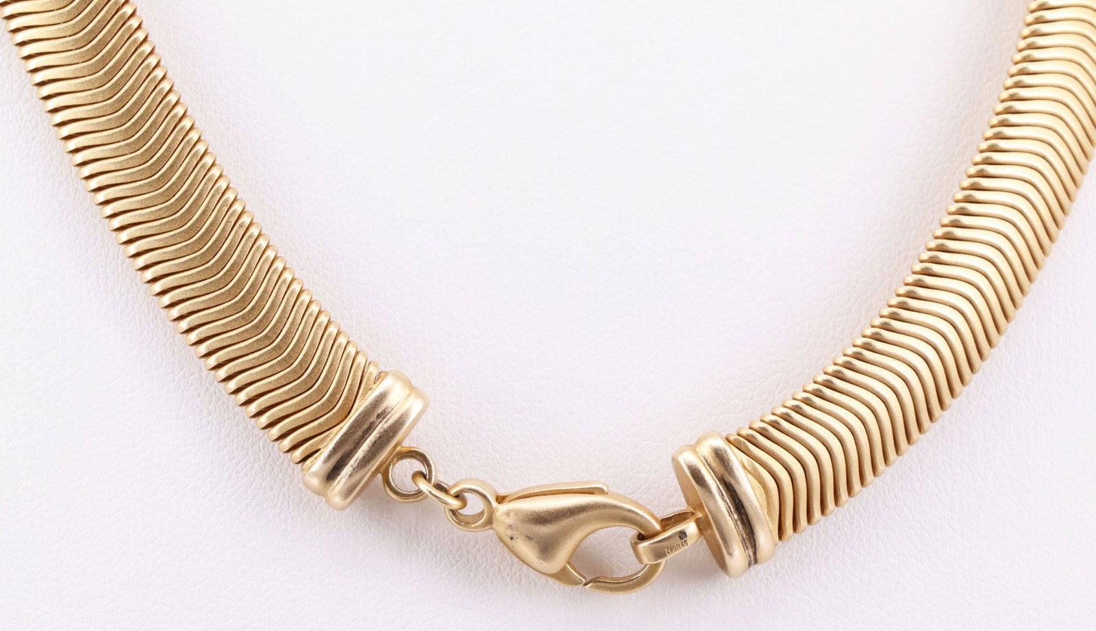 Gold necklace, 14k gold, 72.3 g. Finely textured - 3