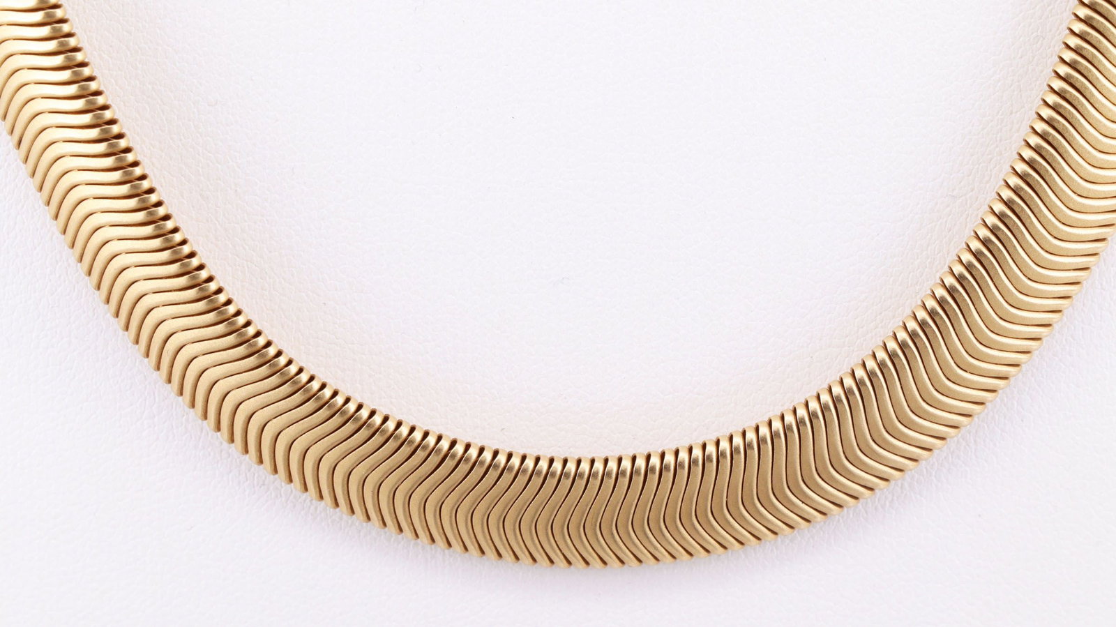 Gold necklace, 14k gold, 72.3 g. Finely textured - 4
