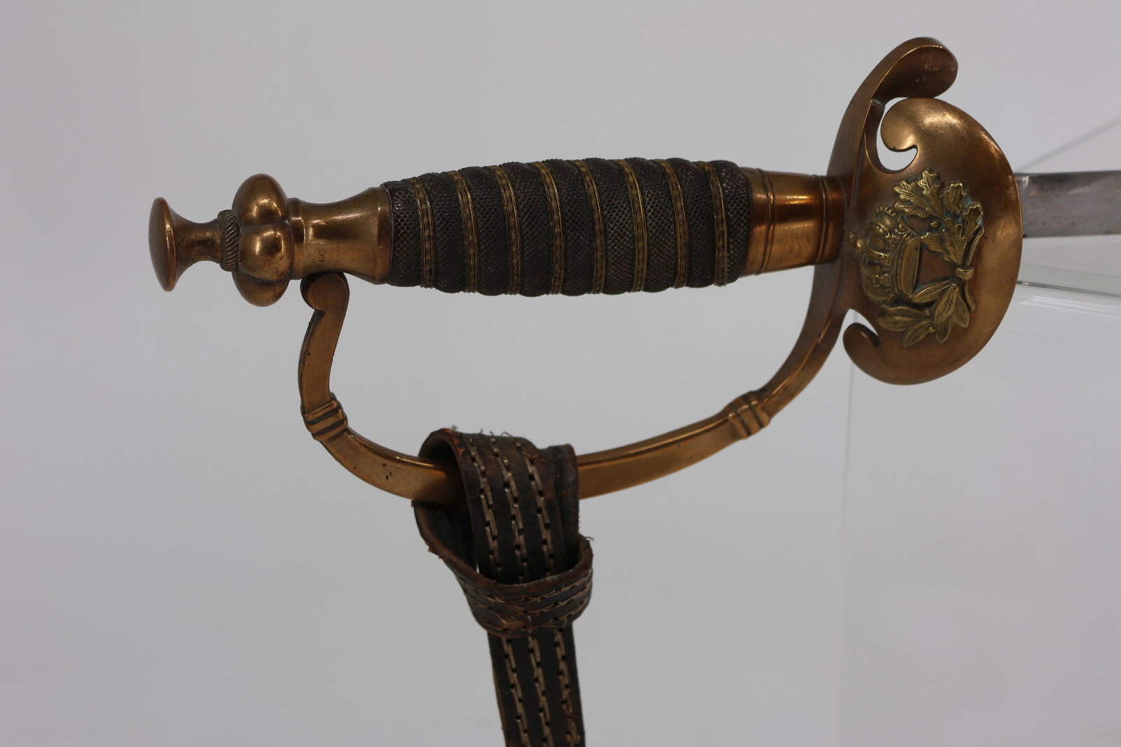 Sword, scabbard, sword knot with leather straps - 2