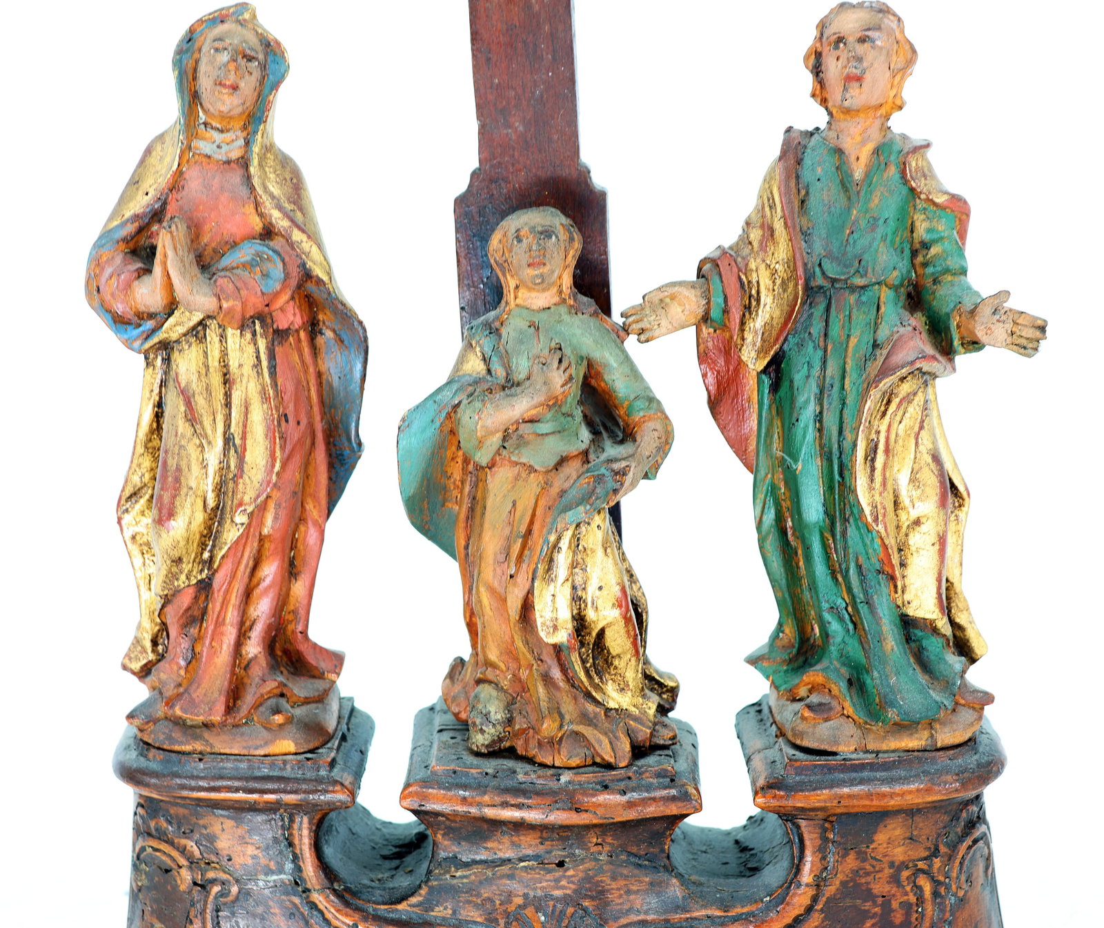 Southern Germany, crucifixion group, wood, - 5