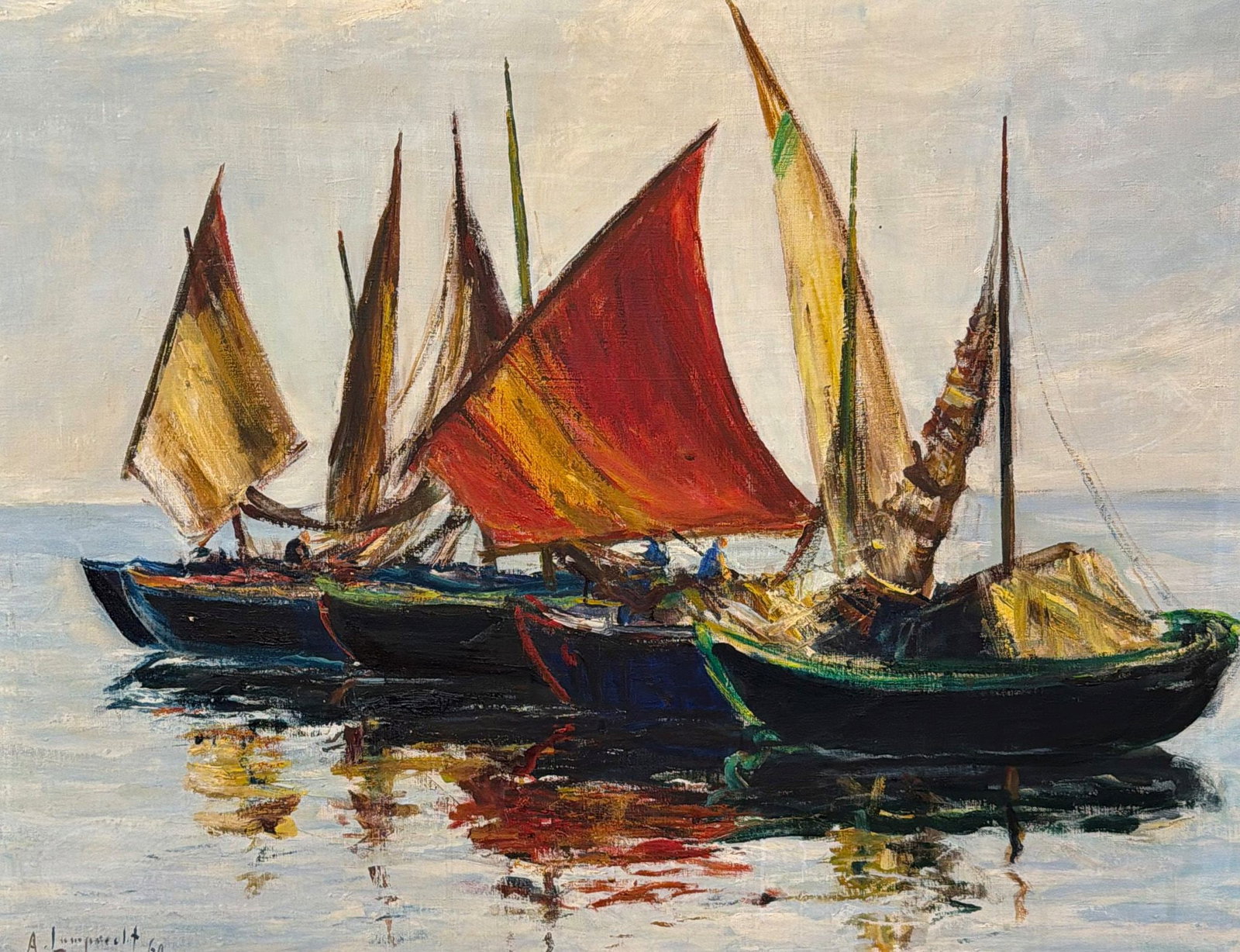 3 x Anton LAMPRECHT, 5 paintings, various periods - 8