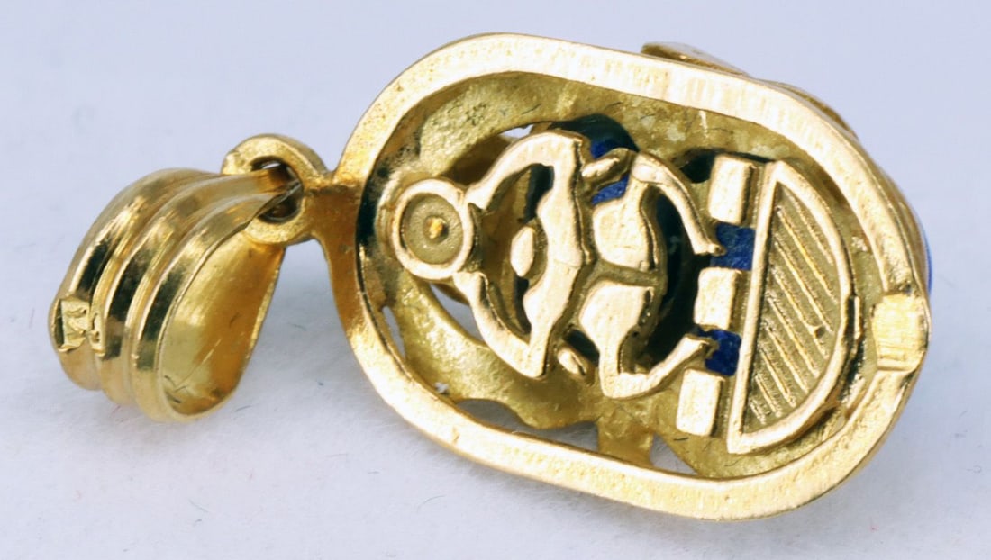 Bangle and pendant with a scarab - 4