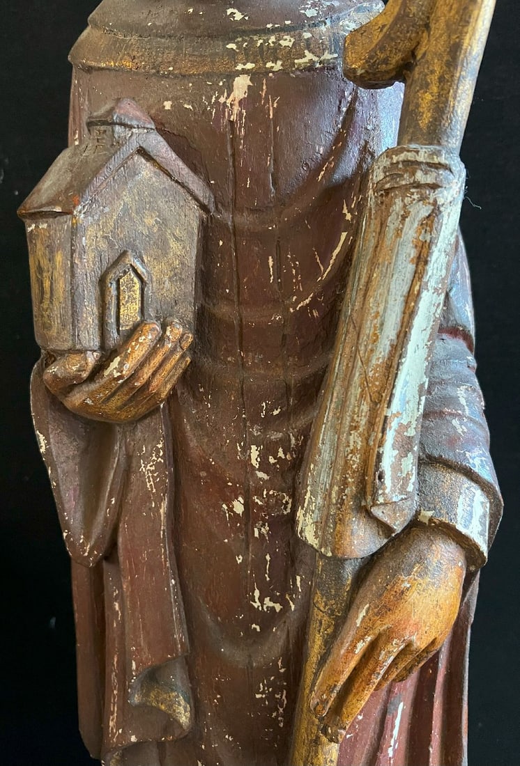 Holy bishop, 18th century, with crozier - 4