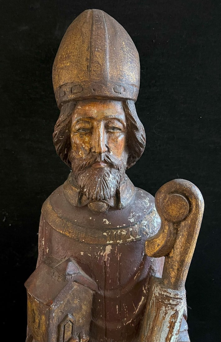 Holy bishop, 18th century, with crozier - 5