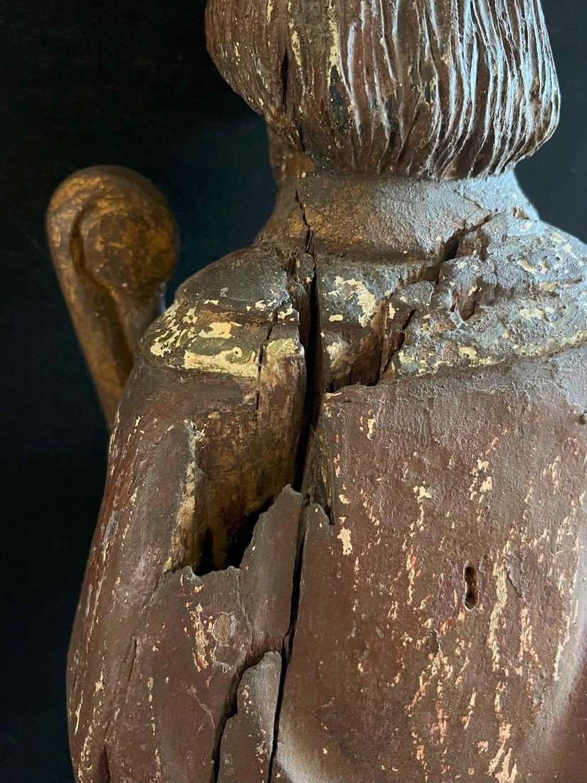 Holy bishop, 18th century, with crozier - 7