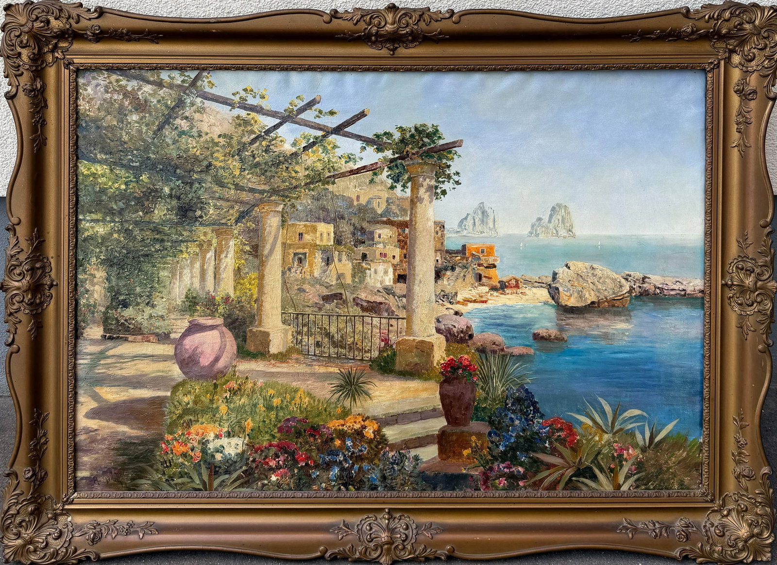 ARNEGGER. Flowering Veranda off the Italian Coast - 4