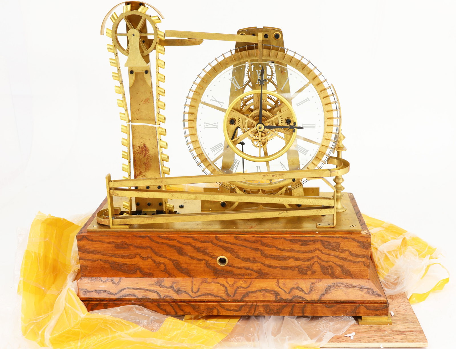 Water Wheel Ball Bearing Industrial Clock, - 12