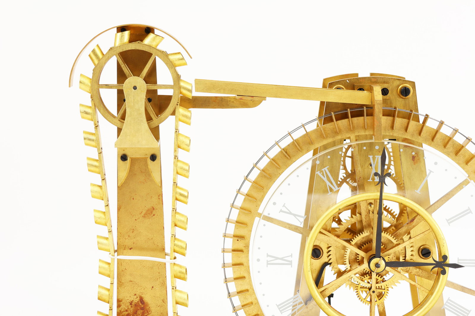 Water Wheel Ball Bearing Industrial Clock, - 7
