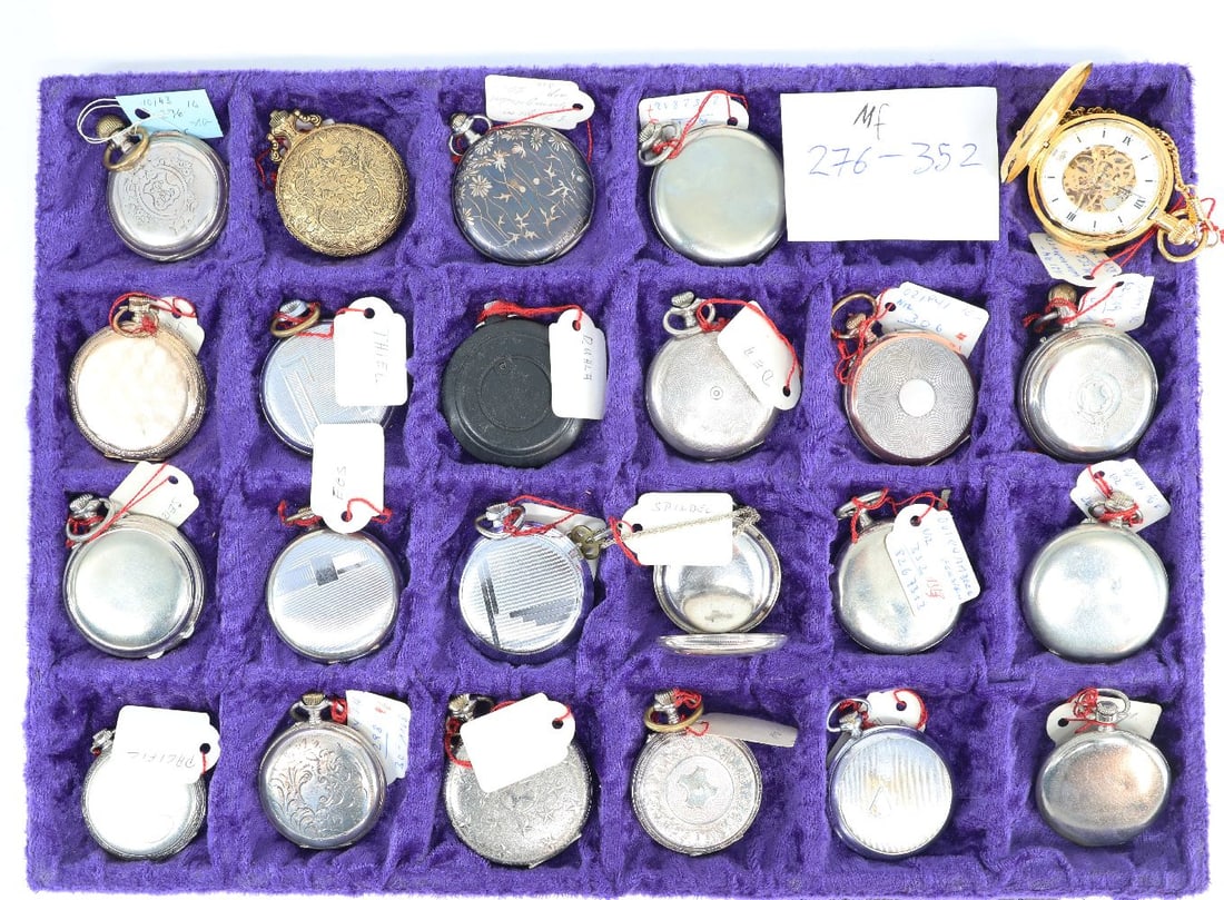 Lot of 23 pocket watches, some marked (Sevrette...) - 2