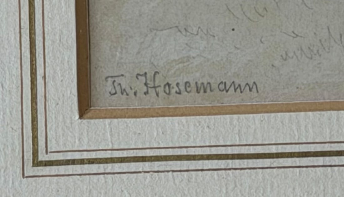 Theodor HOSEMANN (1807–1875), four watercolors: - 10