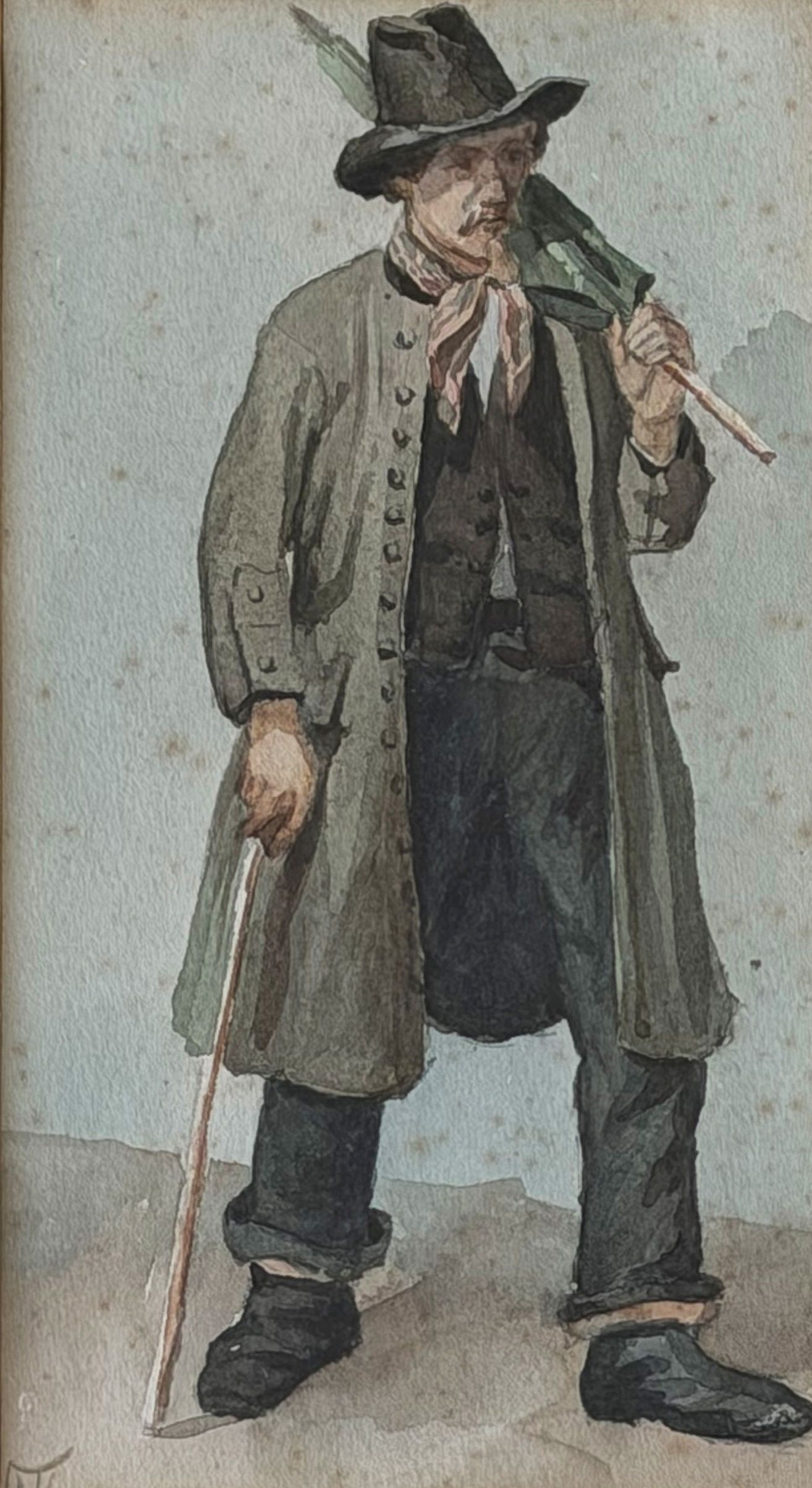 Theodor HOSEMANN (1807–1875), four watercolors: - 4