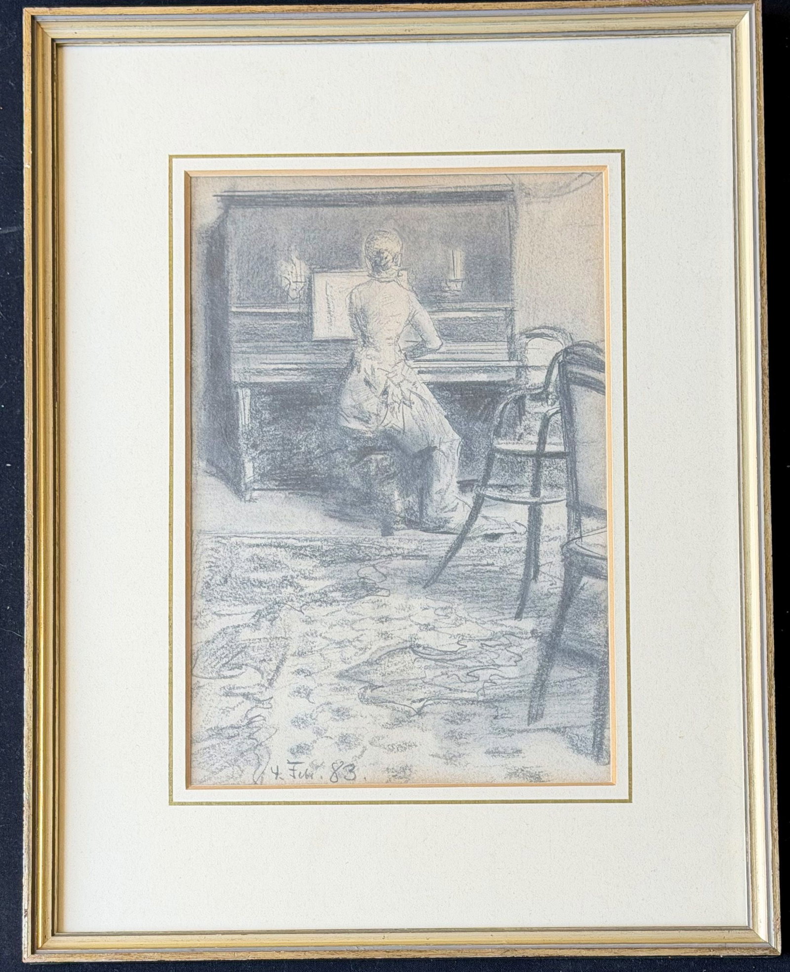 Franz SKARBINA (1849–1910), Young Lady at the Piano - 3