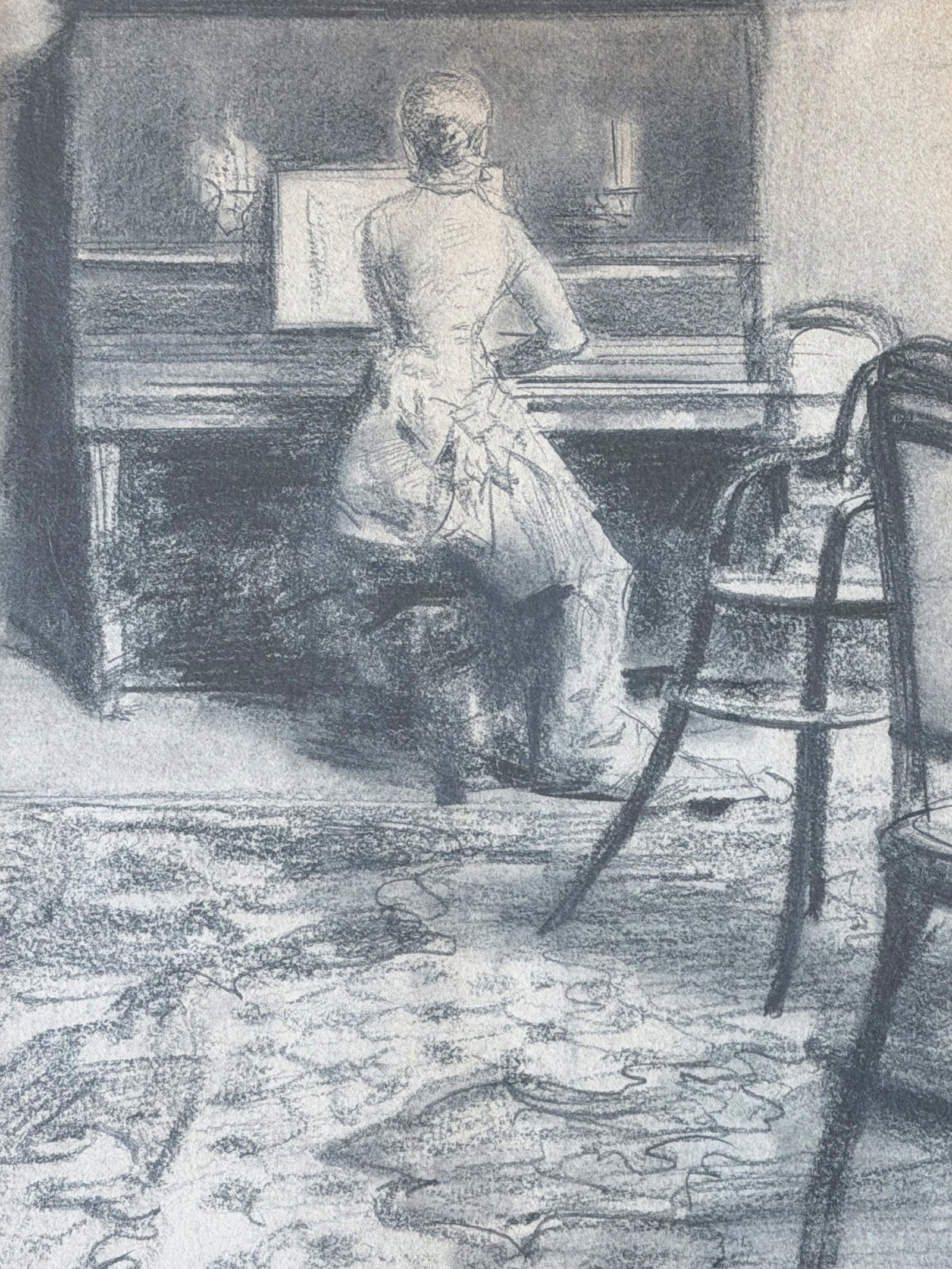 Franz SKARBINA (1849–1910), Young Lady at the Piano - 5