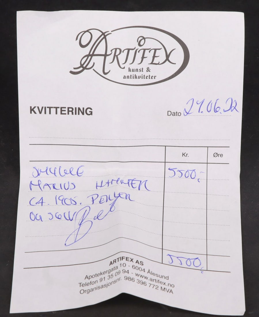 Delicate necklace, see receipt: by Marius Hammer - 5