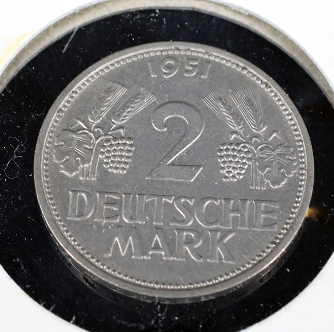 2 German marks 1951, mint mark G - 4