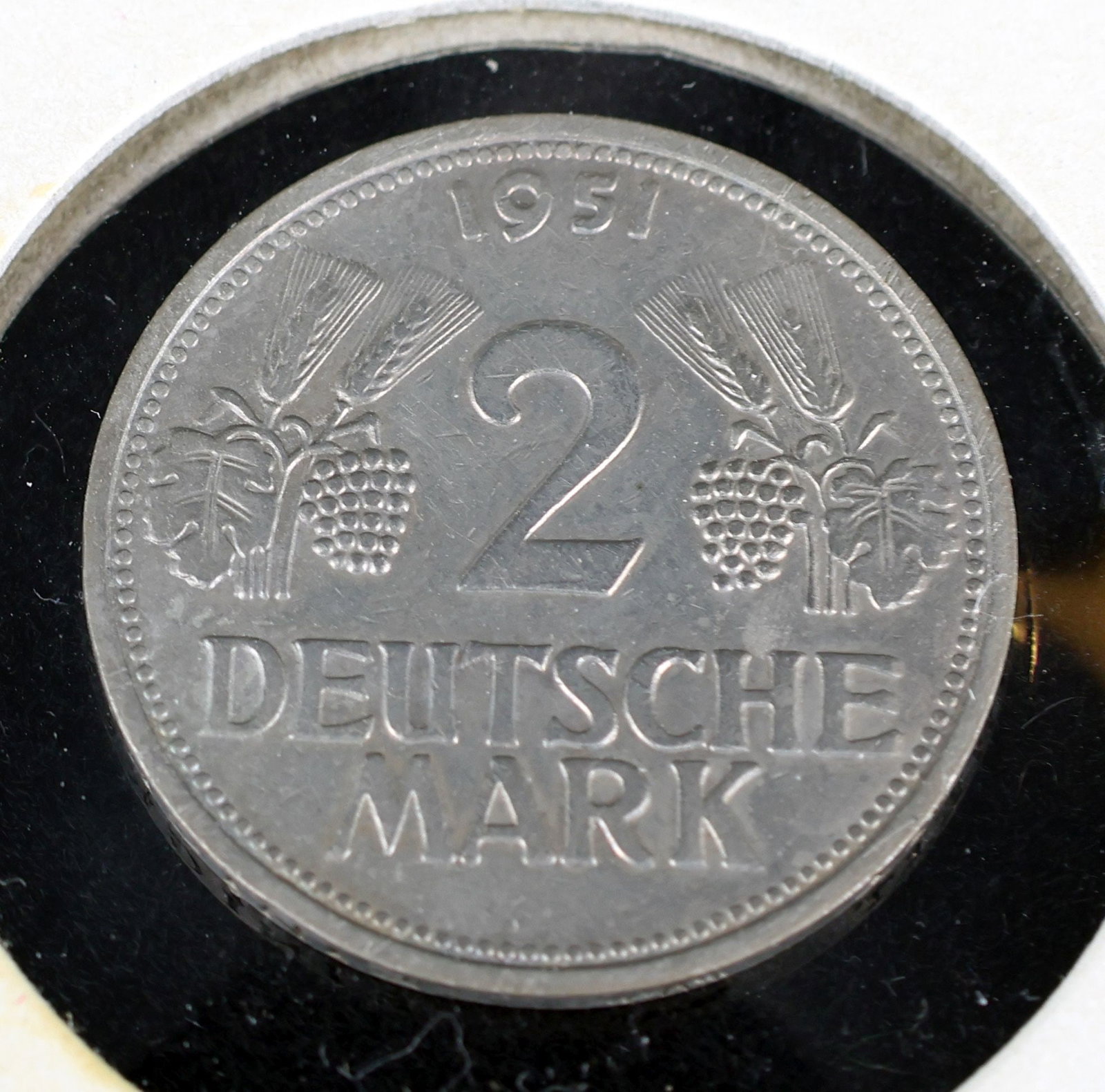 2 German marks 1951, mint mark G - 5