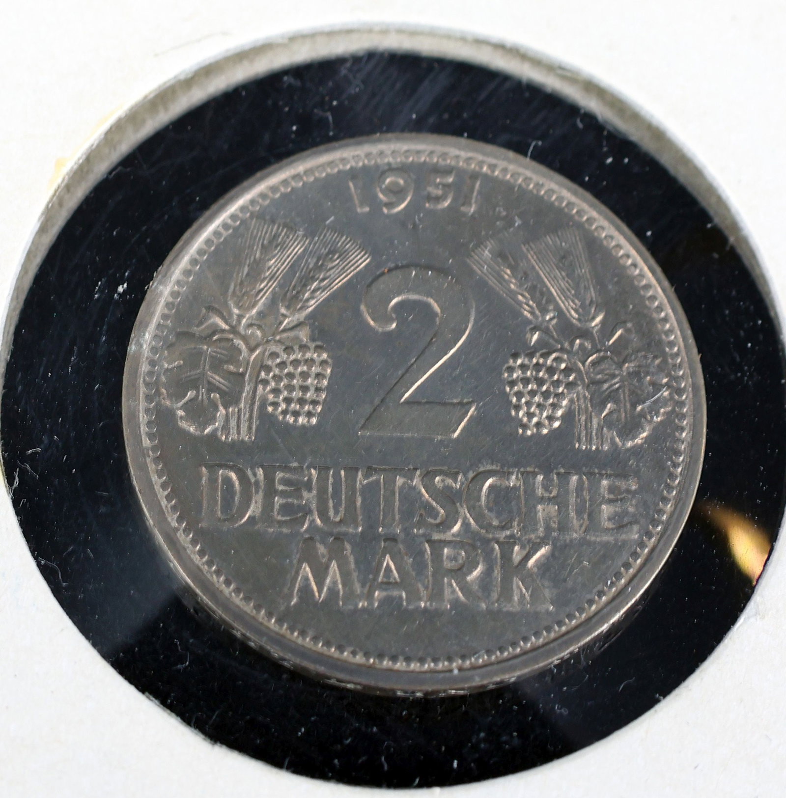 2 German marks 1951, mint mark G - 8