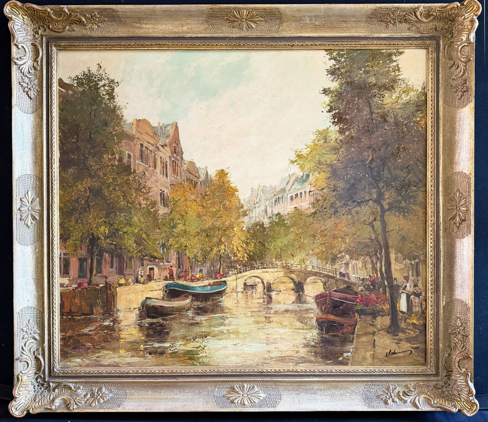 View of a city with a bridge and ships. - 2