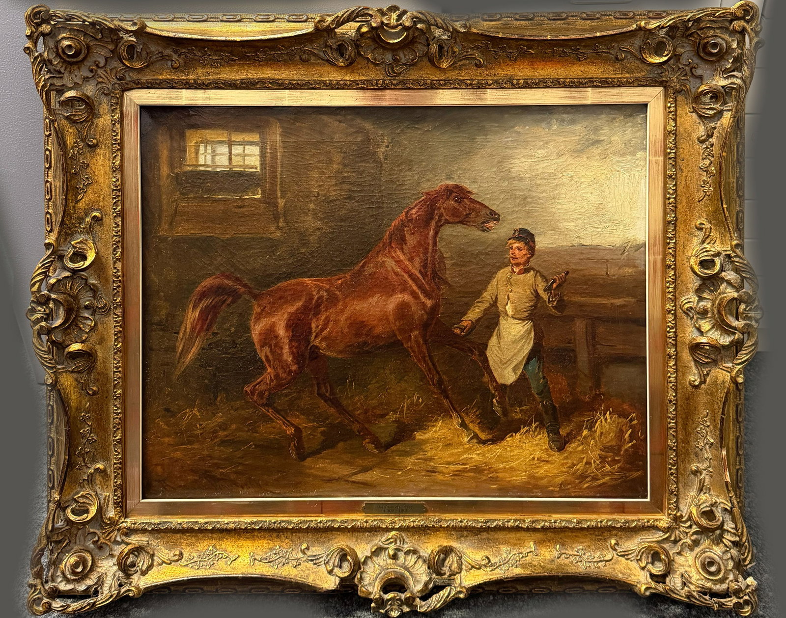 Adolf VAN DER VENNE. In the stable. - 2