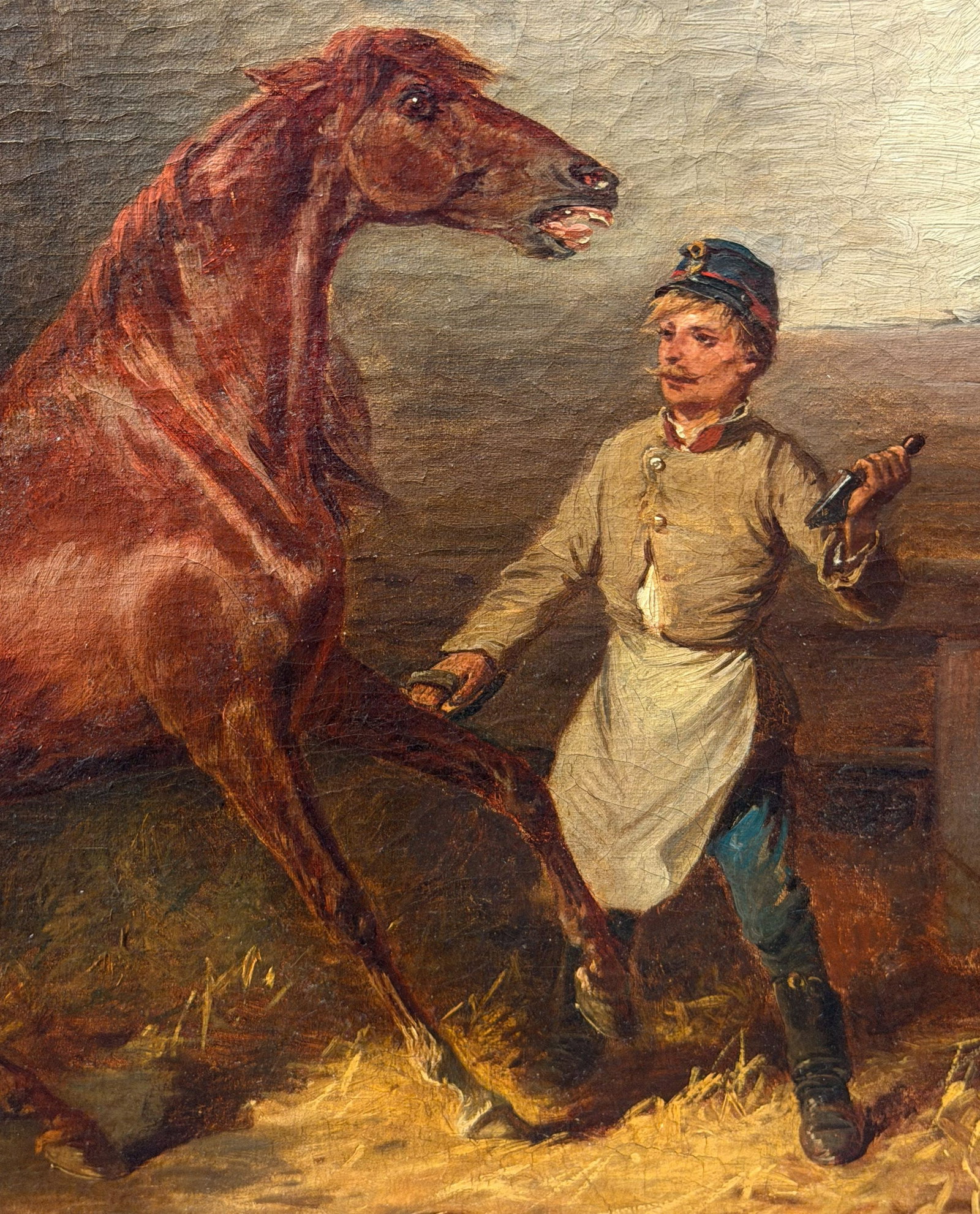 Adolf VAN DER VENNE. In the stable. - 6
