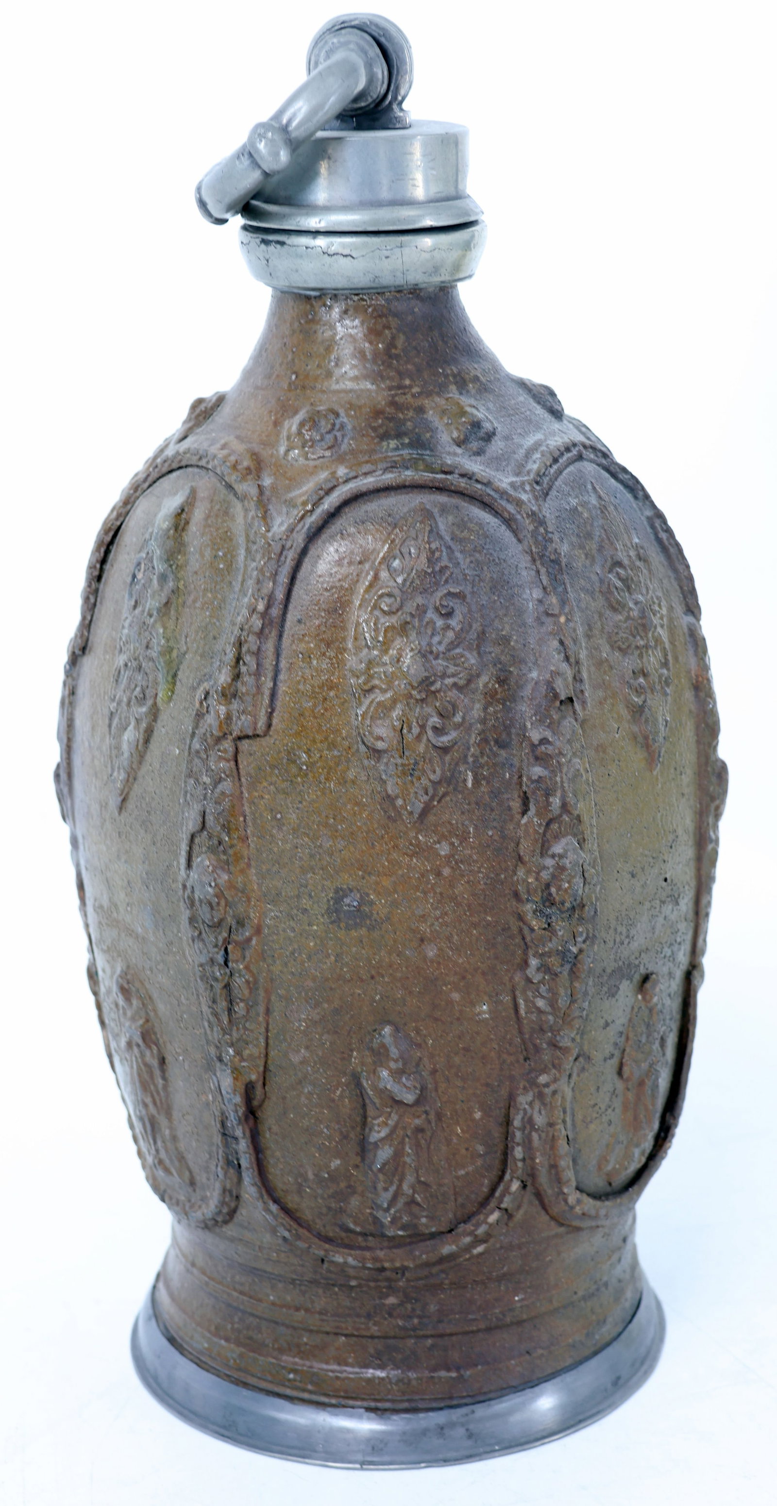 3 items, dark clay, signs of age: Creussen, c. 1700, - 11